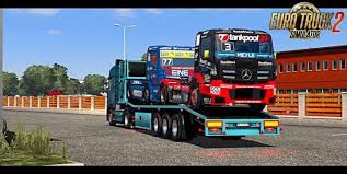 Ets2 Truck Racing Transporter Trailer Ownership V1 1 34 X Download Trucks Audi Tt Sport Ford Focus Iii