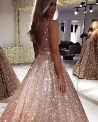 Black And Rose Gold Ball Gown Luxurious Sequin V Neck Ball Gowns Prom Dresses Prom Dresses Ball Gown Glitter Prom Dresses Sparkle Dress Long