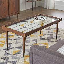 Remote controls, magazines, popcorn bowls… your living room table has a lot to take care of. Better Homes Gardens Montclair Tray Top Coffee Table Vintage Walnut Finish Walmart Com Walmart Com