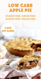 This Low Carb Apple Pie Can T Get Any Better Than This A Flakey Cream Cheese Double Pie Crust Sugar Free Apple Pie Low Carb Recipes Dessert Low Carb Pie Crust