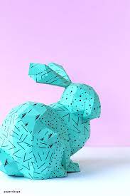 Weitere ideen zu schablonen zum ausdrucken. Osterhasen Basteln In 3d Aus Papier Papershape