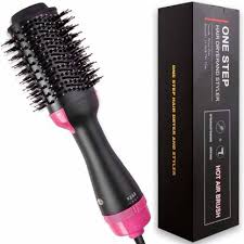 3.9 out of 5 stars. One Step Hot Air Brush One Step Hair Dryer And Volumizer Styler Professional 2 In 1 Salon Negative Ion Ceramic Electric Blow Rotating Straightener And Curly Comb With Anti Scald Black Hair Styler One Step