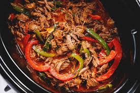 Brush garlic off steak and discard. Crock Pot Steak Fajita Recipe Slow Cooker Steak Recipe Eatwell101