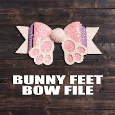 #bunny #rabbit #bunnies #rabbits #bunny rabbit. Easter Bunny Feet Svg Vector Template Download Etsy Bunny Hair Bows Bow Template Easter Bows