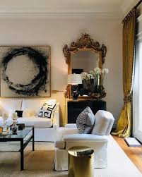 Love The Artwork The Black Cream Mix Is One Of My Favs Not Keen On Gold Gilt Mirror Black And Gold Living Room Sophisticated Living Rooms Gold Living Room