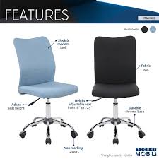 The chair is designed to support your spine and eliminate lower back pain. Modern Armless Task Chair Techni Mobili