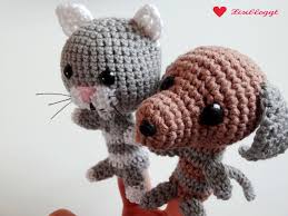Dan heb je geluk, want hier zijn ze. Anleitung Fingertierchen Katz Und Hund Hakeln Lisibloggt