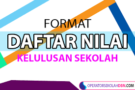 Adanya peningkatan hasil belajar pada siklus. Format Daftar Nilai Sekolah Kelas Ix Tp 2019 2020 Kurikulum 2013 Operatorsekolahdbn Com Informasi Pendidikan Indonesia