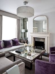 30 Mirrored Coffee Tables That Add A Sparkle To Your Home Sophisticated Living Rooms Purple Living Room Silver Living Room