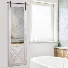 None of mine were going into studs, so i used my very favorite. Gracie Oaks Compson Hanging Barn Door Full Length Mirror Reviews Wayfair