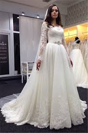 You can also choose from lace, button, and hollow out long sleeve lace plus size wedding dress, as well as. Lace Vestidos De Noiva Plus Size Wedding Dresses Long Sleeve Scoop Neck Bridal Gown With White Veil Wisebridal Com
