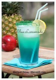 Homemade Blue Lemonade Recipe Blue Lemonade Recipe Lemonade Recipes Yummy Drinks