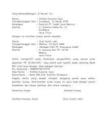 Word yang bisa anda download dan ubah seperlunya. Contoh Surat Kuasa Pengambilan Tabungan Bri Contoh Surat