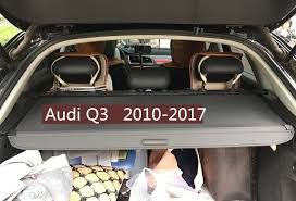 Car Rear Trunk Security Shield Cargo Cover For Audi Q3 2010 2011 2012 2013 2014 2015 2016 2017 High Qualit Auto Access Audi Q3 Cargo Cover Interior Accessories