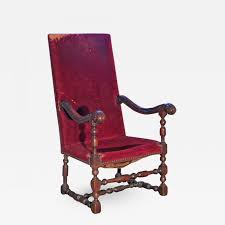 French Baroque 17th Century Louis Xiv Walnut Armchair