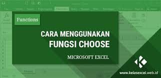 Rumus Choose Contoh Dan Cara Menggunakan Fungsi Choose Pada Rumus Excel Microsoft Excel Microsoft Angka Acak