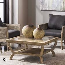 Uttermost Cameron Oak Coffee Table 25834 Coffee Table Square Coffee Table Square Glass Coffee Table