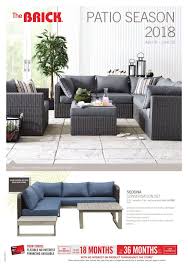 Flyer The Brick Patio Season 2018 Canada From Friday April 6 2018 To Monday June 25 2018 Outdoor Furniture Sets The Brick Canada Brick