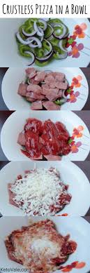 Quick And Easy Crustless Pizza In A Bowl Low Carb Recipe Recipe Pizza Bowl Crustless Pizza Macro Meals