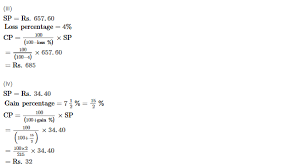 Cbse Profit And Loss Rs Aggarwal Class 8 Maths Solutions Ex 10a Maths Solutions Math Class 8