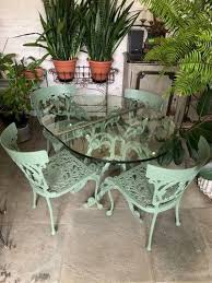 Cast Iron Garden Furniture Table 4 Chairs Cast Iron Garden Furniture Iron Furniture Outdoor Wrought Iron Garden Furniture