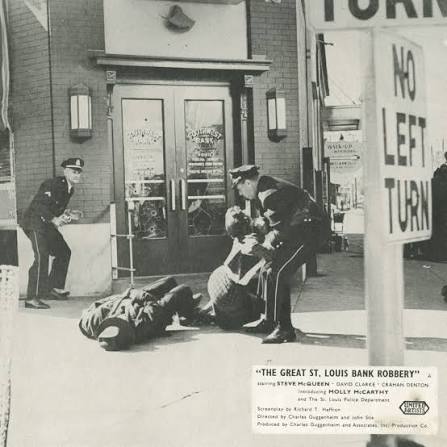 The infamous Southwest Bank robbery took place 71 years ago in April 1953.  It inspired the 1959 movie "The Great St. Louis Bank Robbery," which was  shot on location at the actual