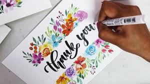 But this is a start. you always know how to make life brighter for everyone you know. Easy Diy Thankyou Card Greeting Card Making Ideas Watercolor Painting Techniques Handmade Thank You Cards Thank You Card Design Watercolor Birthday Cards