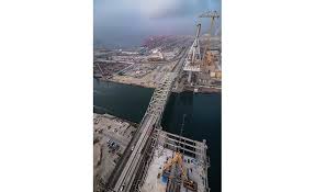 Choose your favorite image and share via email, facebook and twitter. Gerald Desmond Bridge Nears Completion 2019 06 12 Engineering News Record