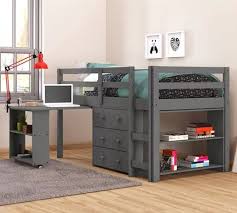 See more ideas about craft room office, home, office crafts. Twin Low Loft Includes Desk Chest Bookcase Dark Grey Donco 760 Tdg