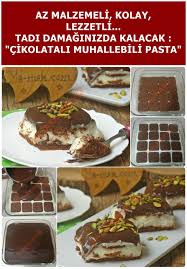 az malzemeli kolay ve lezzetli cikolatali tatlilar pasta cikolatali pasta
