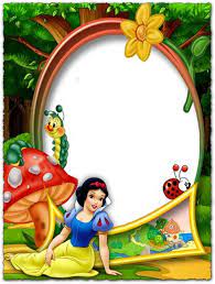 Snow White In The Forest Png Photo Frame Disney Frames Disney Scrapbook White Scrapbook Layout