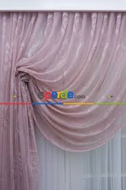 Pembe Mekanizmali Dantel Tul Fon Perde Damask Desenli Fransiz Danteli Fon Perdeler Perde Damask