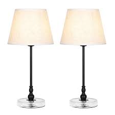 A round base, a flexible arm, and a round shade. Bedside Lamps With Acrylic Base Small Nightstand Lamps For Bedrooms Table Lamp Walmart Com Walmart Com