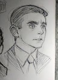 Portrait sketch Ballpoint pen