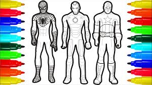 In case you don\'t find what you are looking for, use the top search bar to search again! Superheros Spiderman Iron Man Captain America Wonder Woman Coloring Pages Youtube