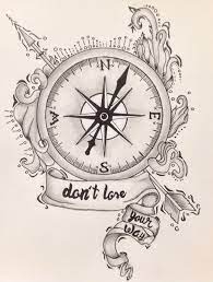 Compass Ink Vintage Compass Tattoo Compass Drawing Compass Art