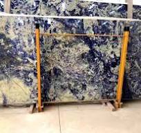 Deep Blue Marble Slabs – Luxury Veined Stone for Countertops