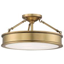 Gold Flush Semi Flush Lighting