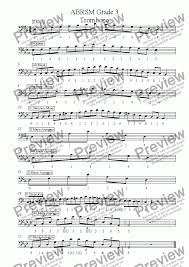 Trombone slide position chart source : Trombone Grade 3 Scales Arpeggios Bass Clef With Slide Positions Abrsm Format