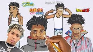 ''draw for fun''follow along to learn how to draw nle choppa | famous hoes step by step. Draw Nle Choppa In 4 Different Styles Youtube