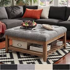 This ottoman coffee table from our copadion collection is supported by vasagle's professional customer service before and. Lennon Pine Planked Storage Ottoman Coffee Table By Inspire Q Artisan Sale