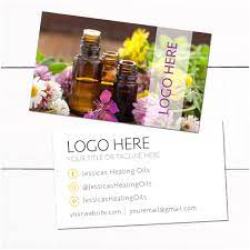 Why your essential oils business needs business cards. Essential Oils Business Card Wellness Advocate Business Card Oil B Taylor George Designs