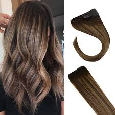 Get it every day of the week with our halo hair extensions. Invisible Halo Human Hair Extensions Balayage Dark Brown With Caramel Blonde Highlights Secret Wire Real Hair Sunnyhair