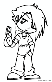 Select from 35653 printable coloring pages of cartoons, animals, nature, bible and many more. Printable Emo Coloring Pages For Kids