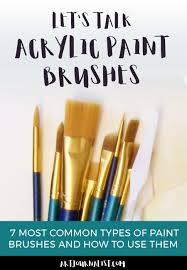 It will help you bring your paintbrush bristles back to life by making them soft, fluffy, and easy to paint, preventing. Acrylic Paint Brushes 101 Understanding Brush Types And Their Uses
