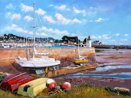 Perros Guirec Petit Detour Vers La Cote Nord Entre Peche Et Plaisance Henri Le Goff Artiste Peintre Peintre Breton Peintre De Marines Voilier En Bois Artiste Peintre Bretagne Paysage