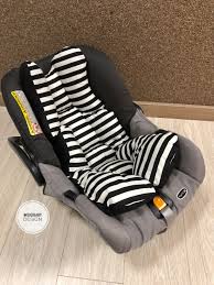 Car Seat Pillow Cushion Headrest For Baby In Black And White Stripes By Gigibabydesign On Etsy In 2020 Car Seat Pillow Car Seats Car Seat Canopy Cover