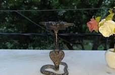 Reptile Snake Lamp Idol Brass Cobra DesignOil Diya Office Table Decor AJ296