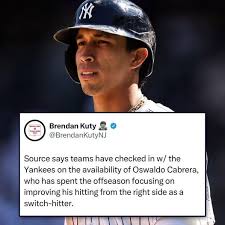 Yankees Consider Trading Oswaldo Cabrera to Chicago Cubs