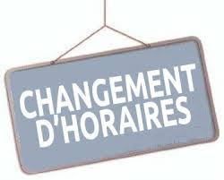 changement d'horaire | La Hotte Fleurie